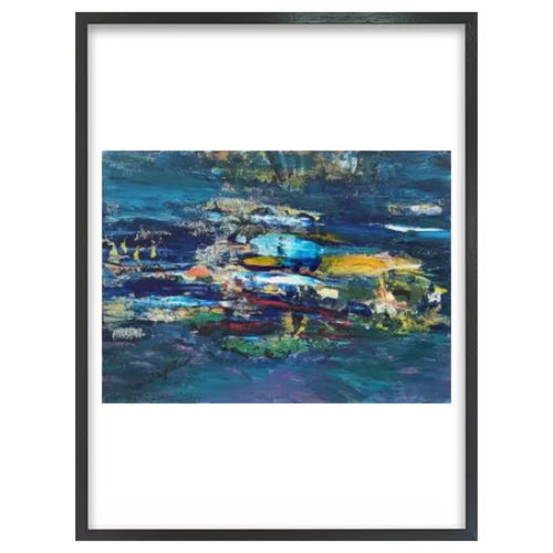 スリム額 Lタテ / ブラック