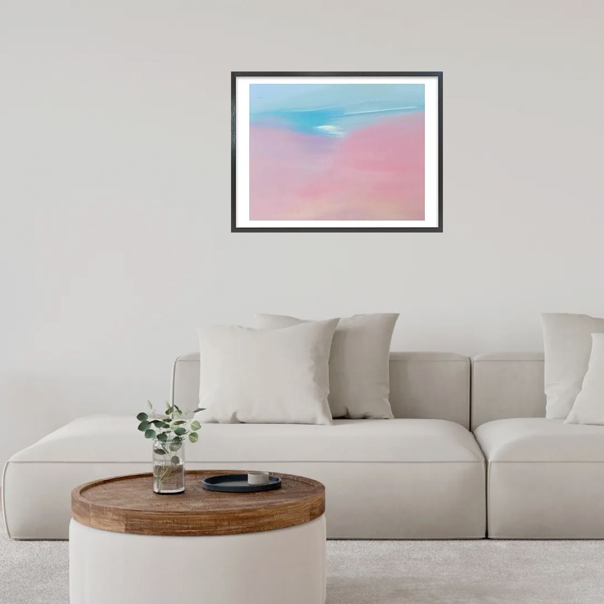 A Distant Memory(遠い記憶) / アート スリム額 Lヨコ ブラックフレーム 使用例