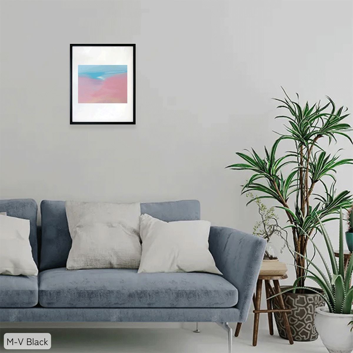 A Distant Memory(遠い記憶) / アート スリム額 Mタテ ブラックフレーム 使用例