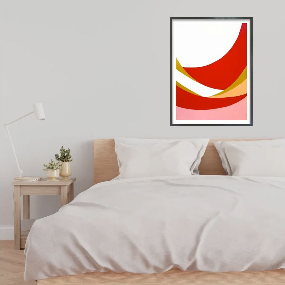 Seascape No.7 スリム額 Lタテ ブラックフレーム