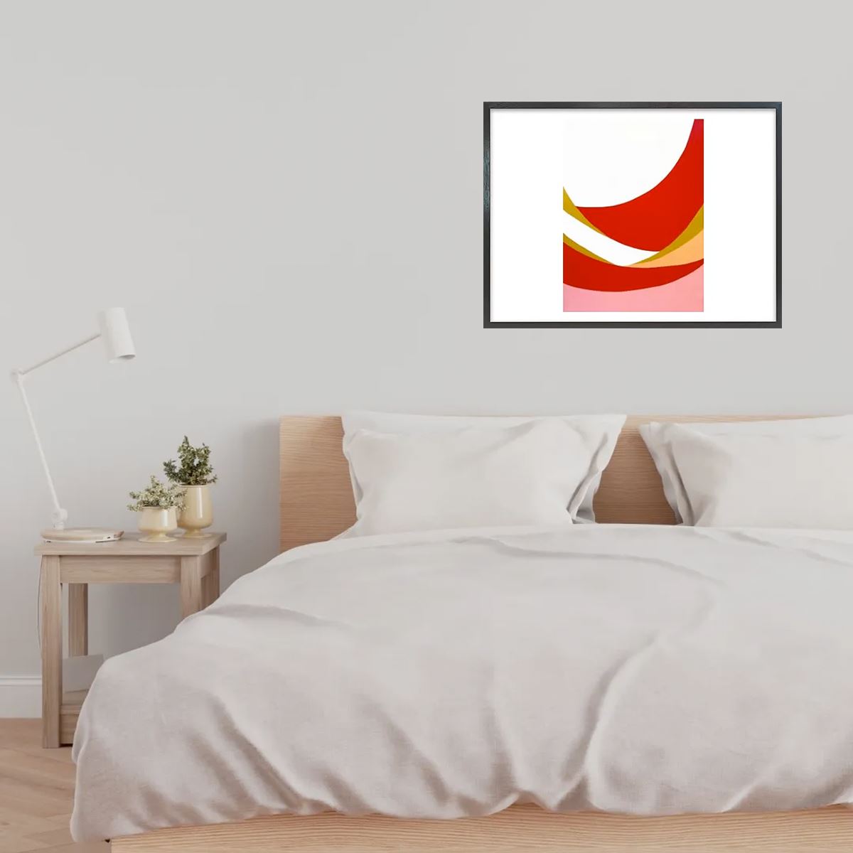 Seascape No.7 スリム額 Lヨコ ブラックフレーム