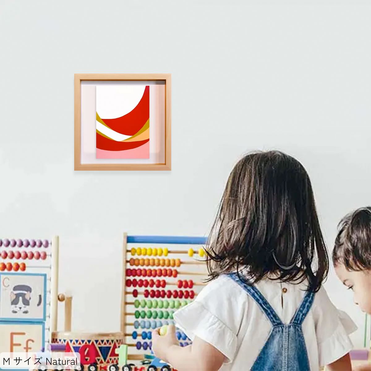 Seascape No.7 M(220×220) ナチュラルフレーム使用例