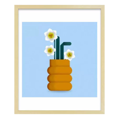 スリム額 Mタテ / ナチュラル