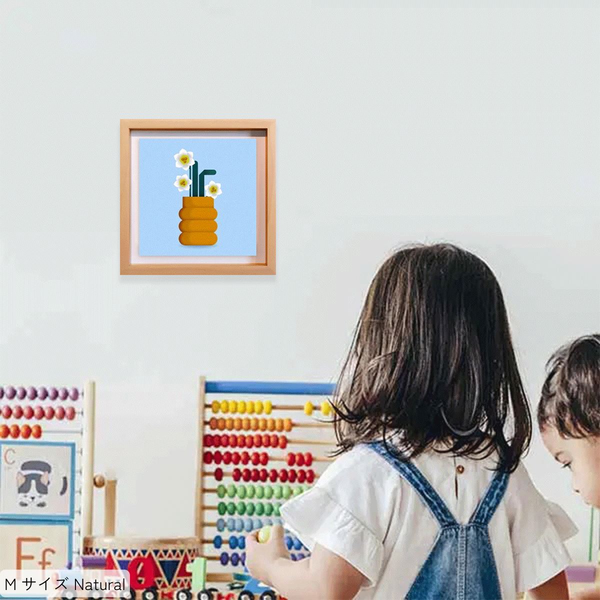 Daffodils / アート M(220×220) ナチュラルフレーム使用例