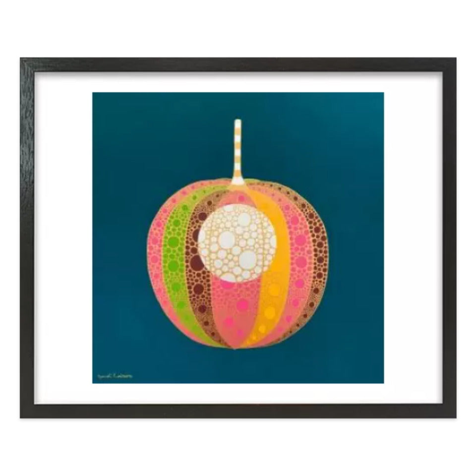 ホオズキ【神無月】 / アート スリム額 Mヨコ ナチュラルフレーム