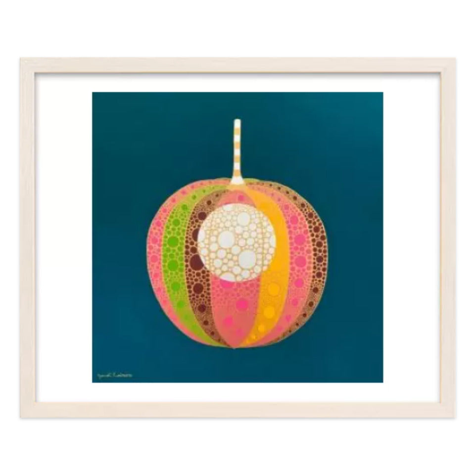 ホオズキ【神無月】 / アート スリム額 Mヨコ ホワイトフレーム