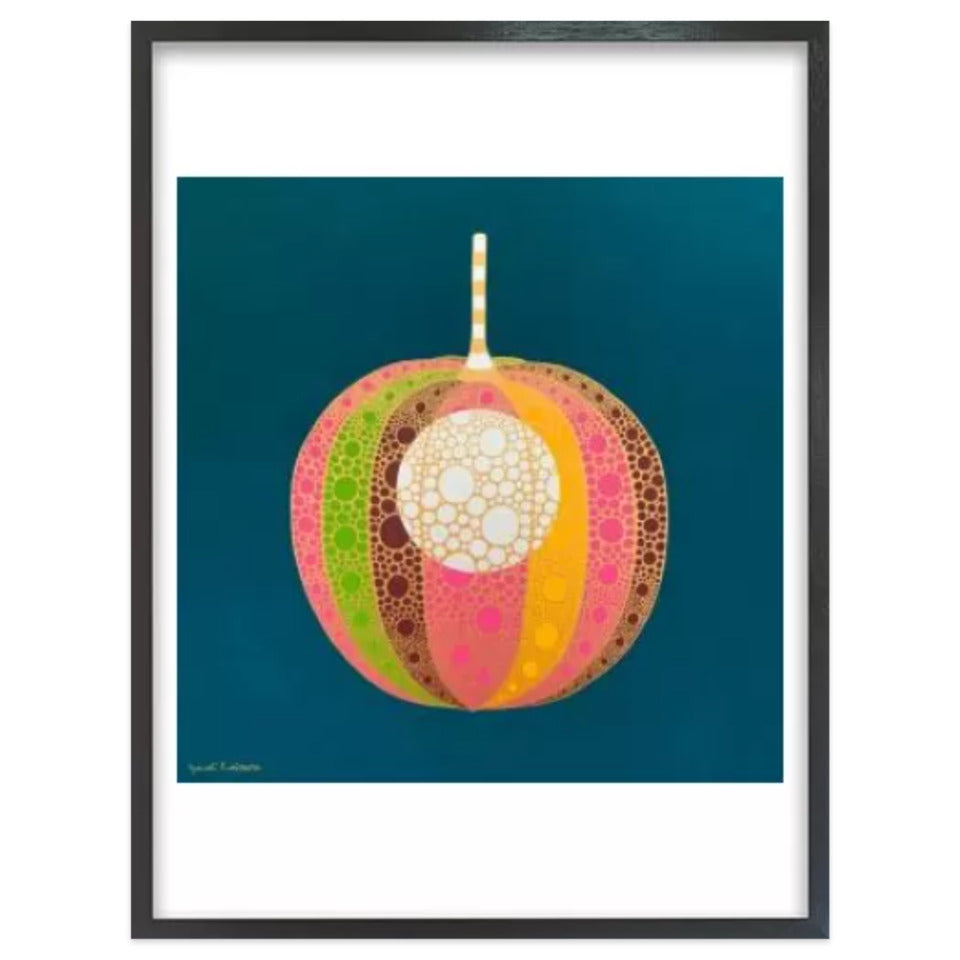 ホオズキ【神無月】 / アート スリム額 Lタテ ブラックフレーム