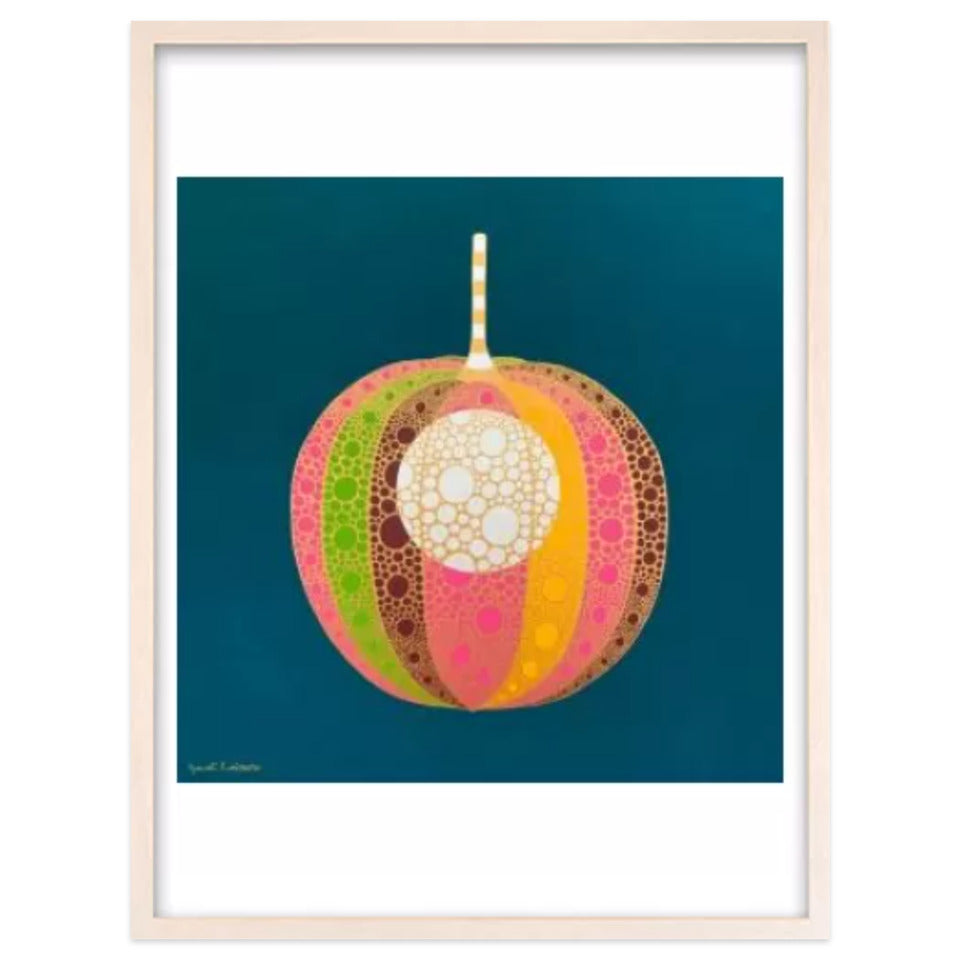 ホオズキ【神無月】 / アート スリム額 Lタテ ホワイトフレーム