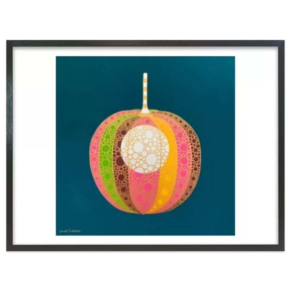 ホオズキ【神無月】 / アート スリム額 Lヨコ ブラックフレーム