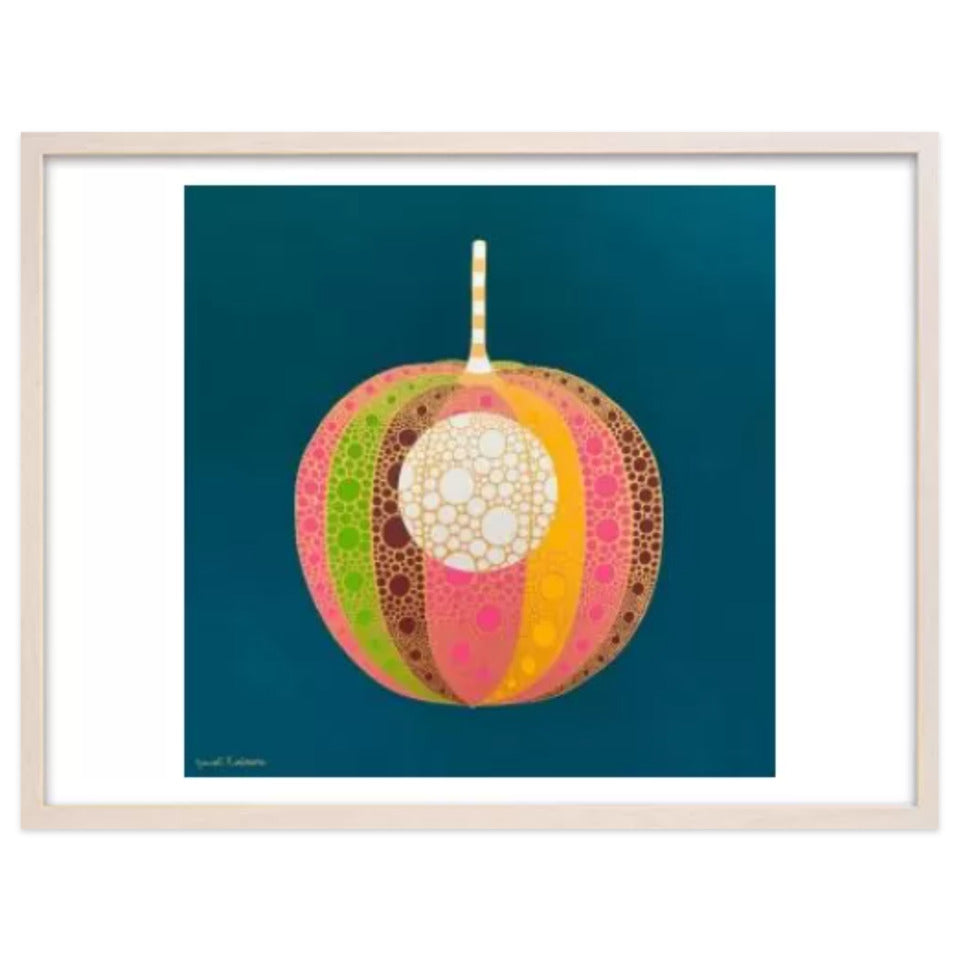 ホオズキ【神無月】 / アート スリム額 Lヨコ ホワイトフレーム