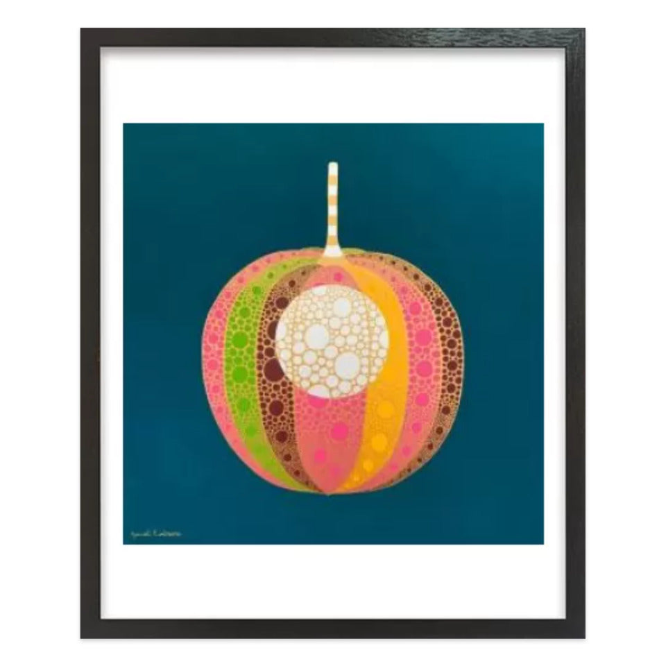 ホオズキ【神無月】 / アート スリム額 Mタテ ブラックフレーム