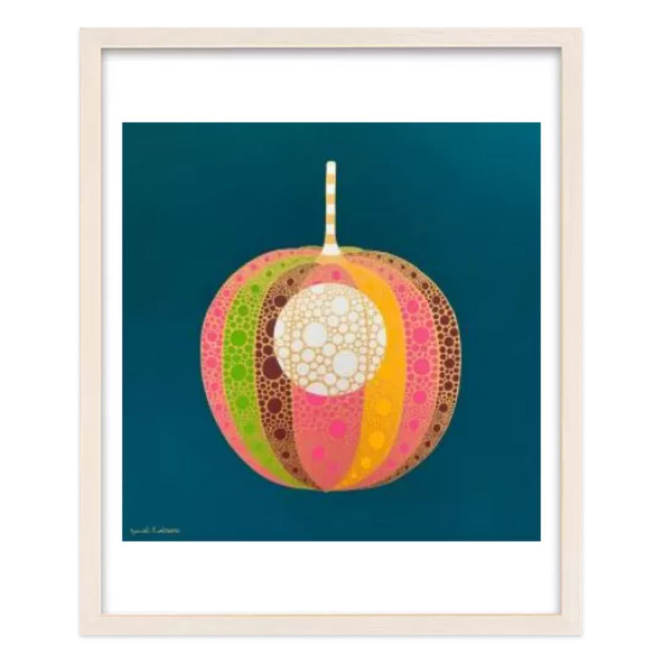 ホオズキ【神無月】 / アート スリム額 Mタテ ホワイトフレーム