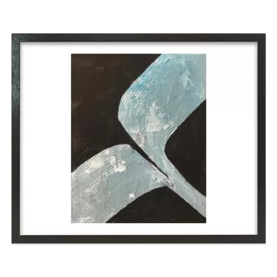 Seed leaf / アート スリム額 Mヨコ ブラックフレーム