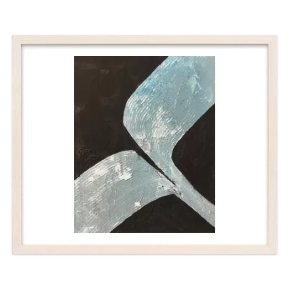 Seed leaf / アート スリム額 Mヨコ ホワイトフレーム