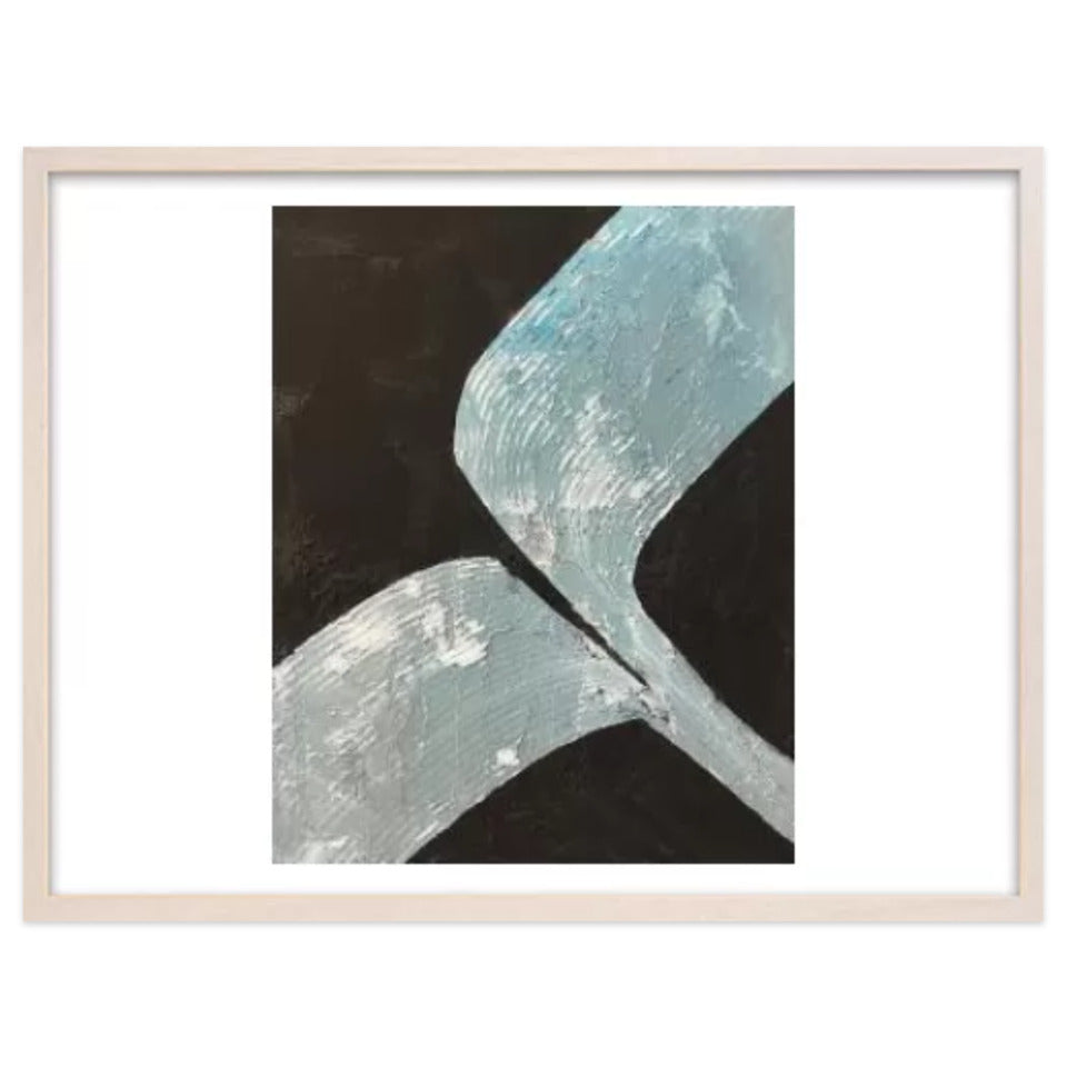 Seed leaf / アート スリム額 Lヨコ ホワイトフレーム