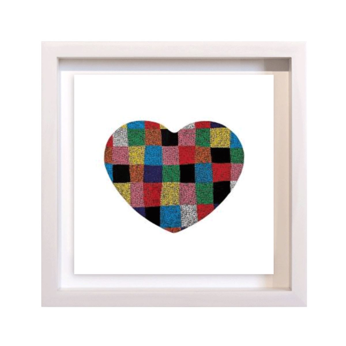 Patchwork Heart 1 / アート S(170×170) ホワイトフレーム