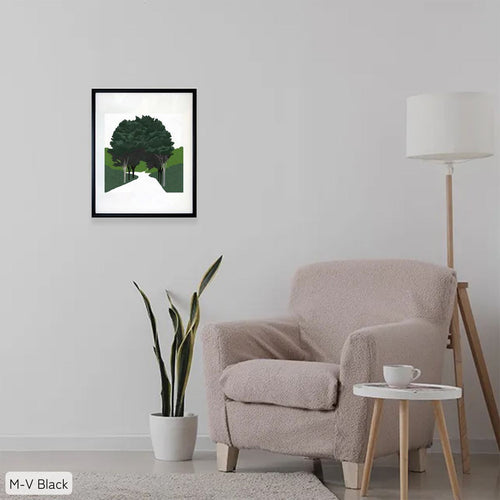 スリム額 Mタテ / ブラック