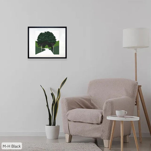 スリム額 Mヨコ / ブラック