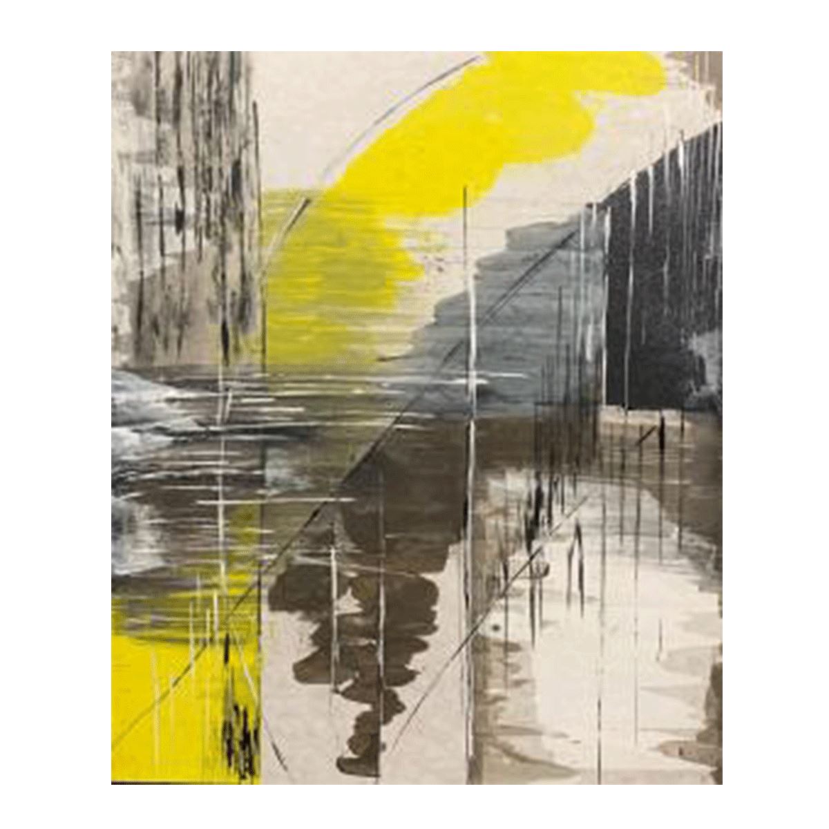 Sunflower / アート S(170×170) ホワイトフレーム 使用例