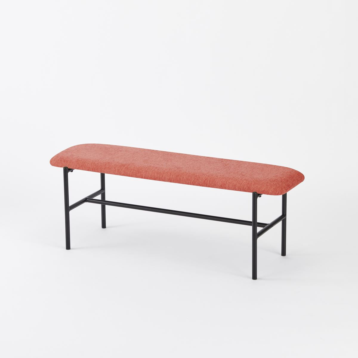 KUUM  Bench - Steel Frame / クーム ベンチ 座面カバー サーモンレッド