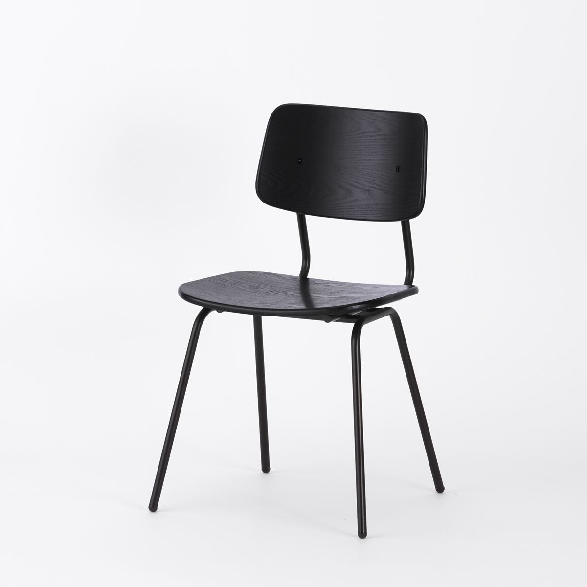 KUUM Chair shikaku - Black Steel Frame/Color Back / クーム チェア シカク