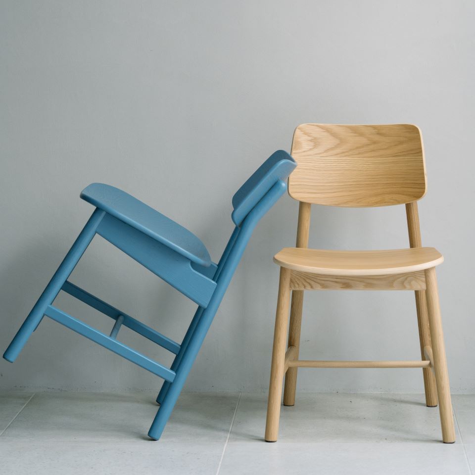 KUUM Chair shikaku - Color Wooden Frame / クーム チェア シカク マスタードイエロー