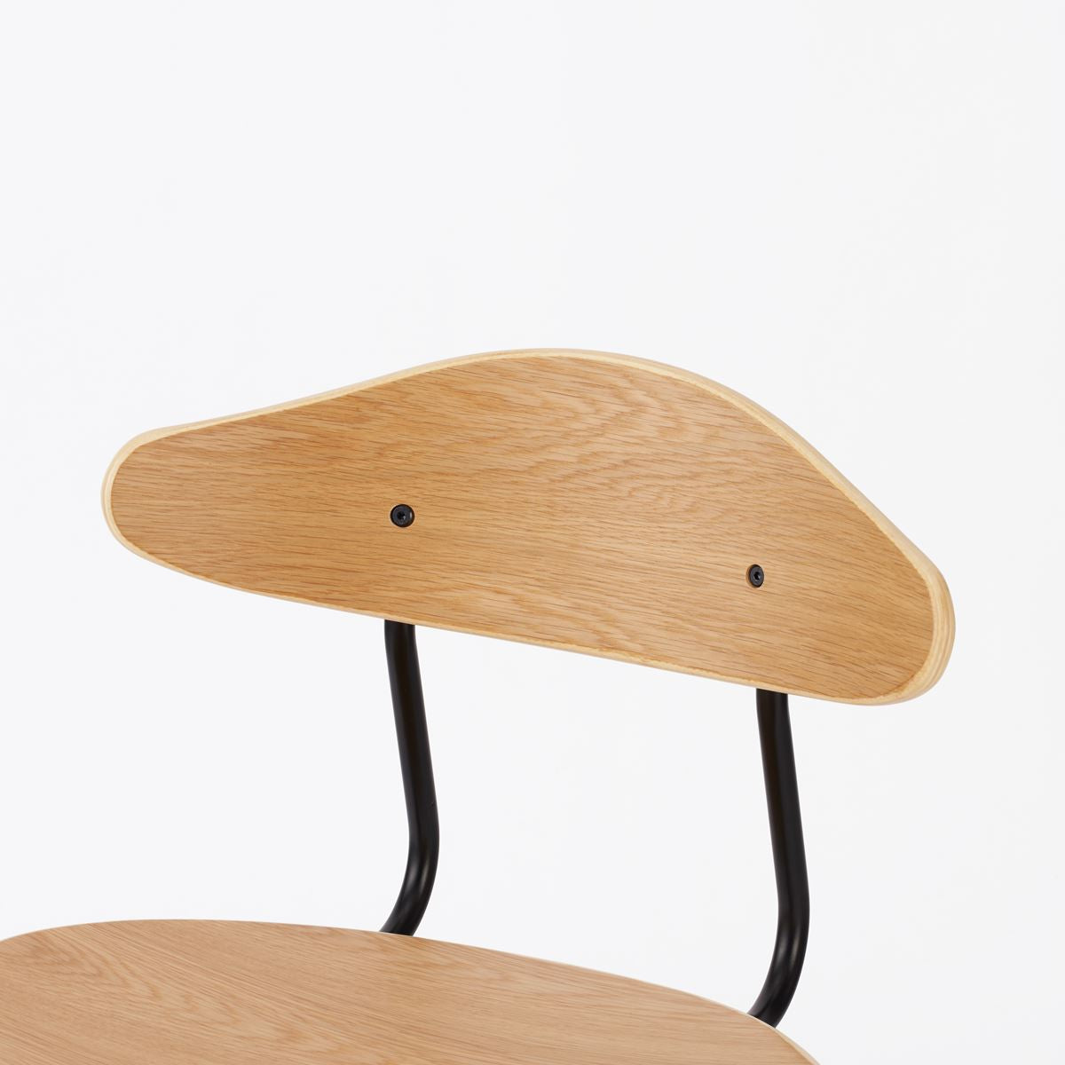 KUUM Chair kinoco - Black Steel Frame/Wooden Back / クーム チェア キノコ