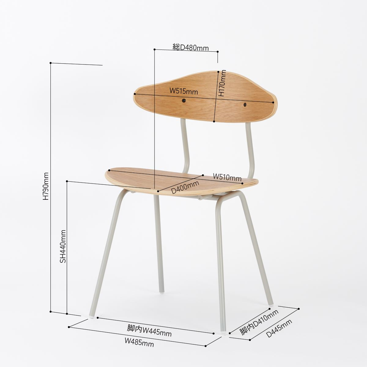 KUUM Table メラミンネイビー 2人掛けダイニングセットA / クーム テーブル