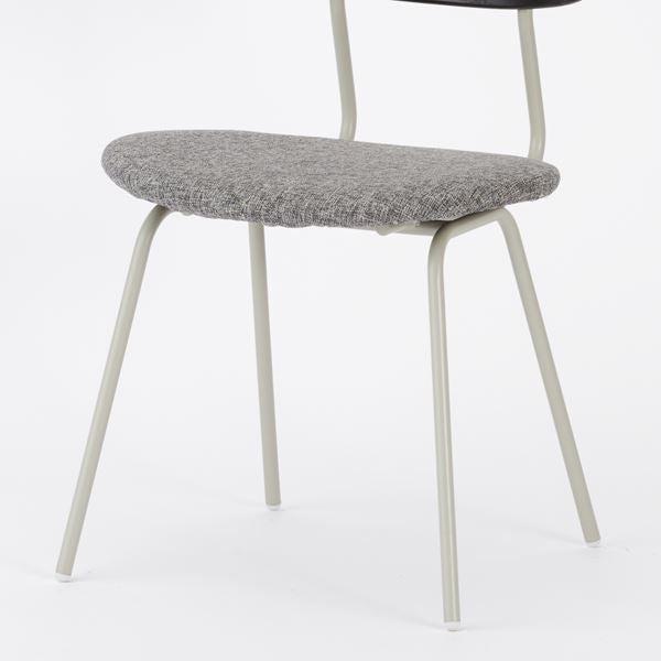 KUUM Chair kinoco - Gray White Steel Frame/Cushion/Black Back / クーム チェア キノコ