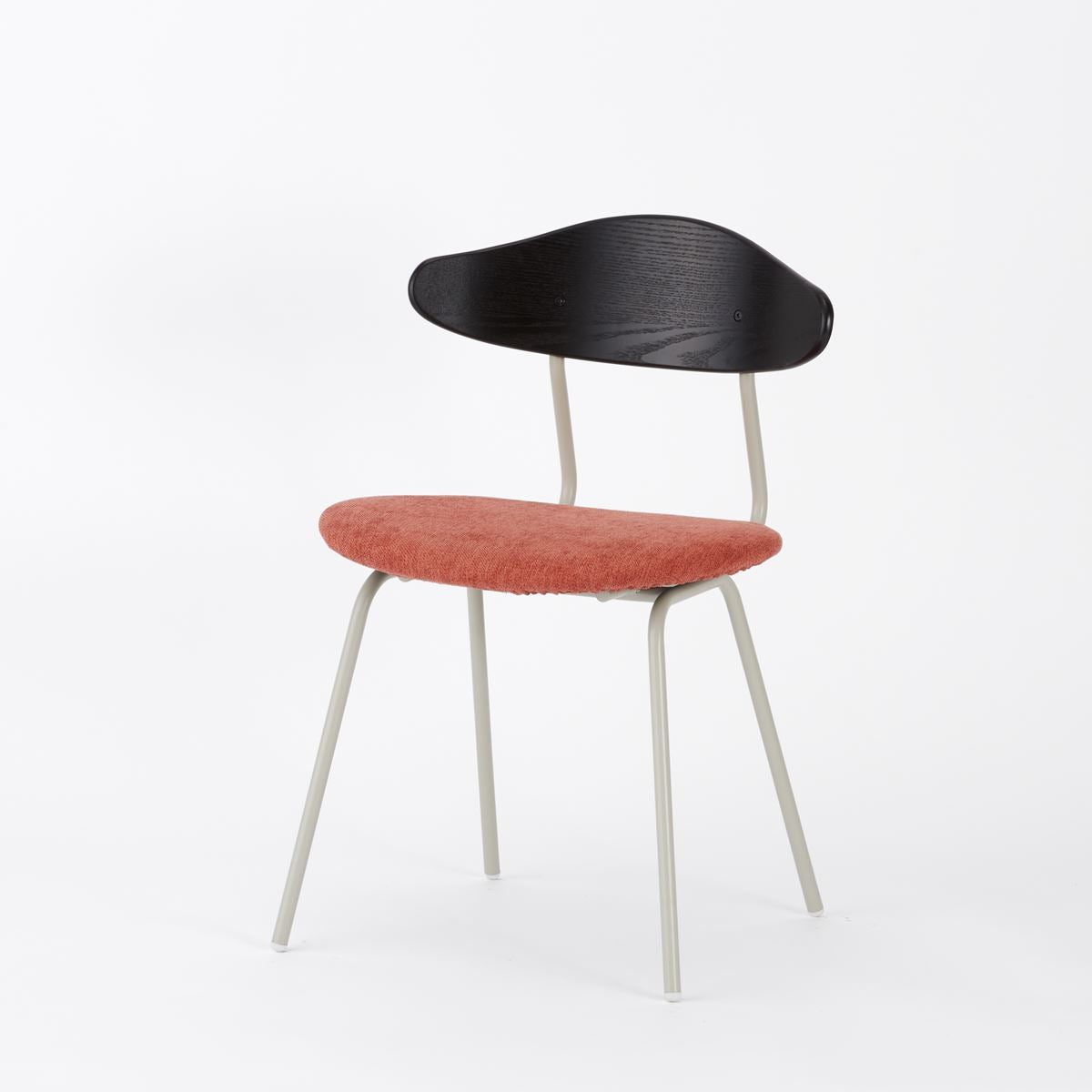 KUUM Chair kinoco - Gray White Steel Frame/Cushion/Black Back / クーム チェア キノコ