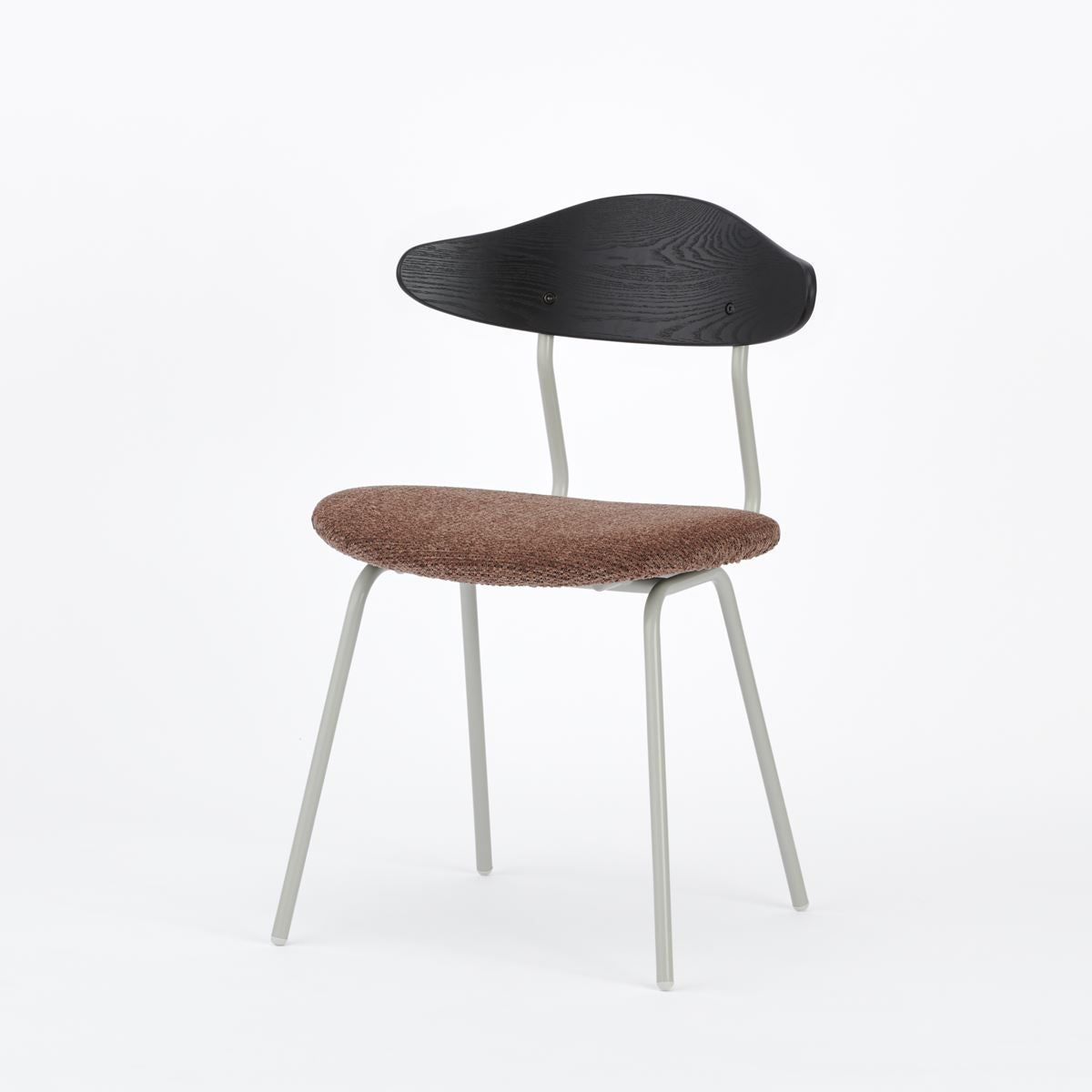 KUUM Chair kinoco - Gray White Steel Frame/Cushion/Black Back / クーム チェア キノコ