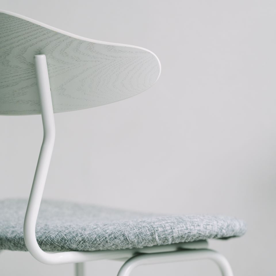 KUUM Chair kinoco - Gray White Steel Frame/Cushion/Gray White Back / クーム チェア キノコ