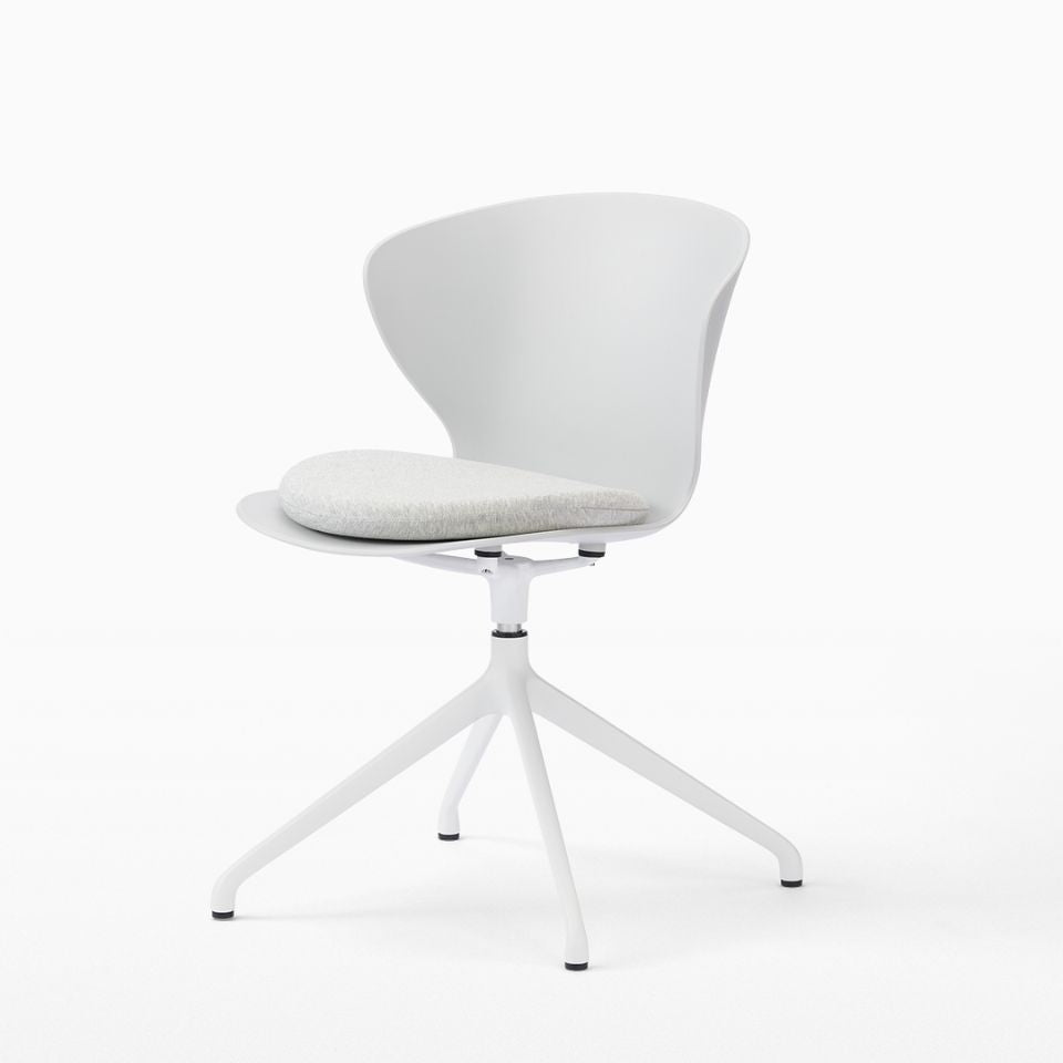 Smooth Round Chair - White Legs/スムースラウンドチェア ホワイト脚