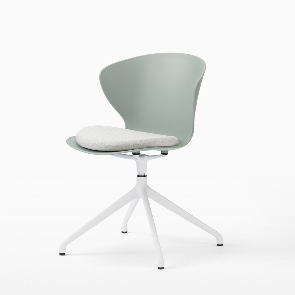 Smooth Round Chair - White Legs/スムースラウンドチェア ホワイト脚
