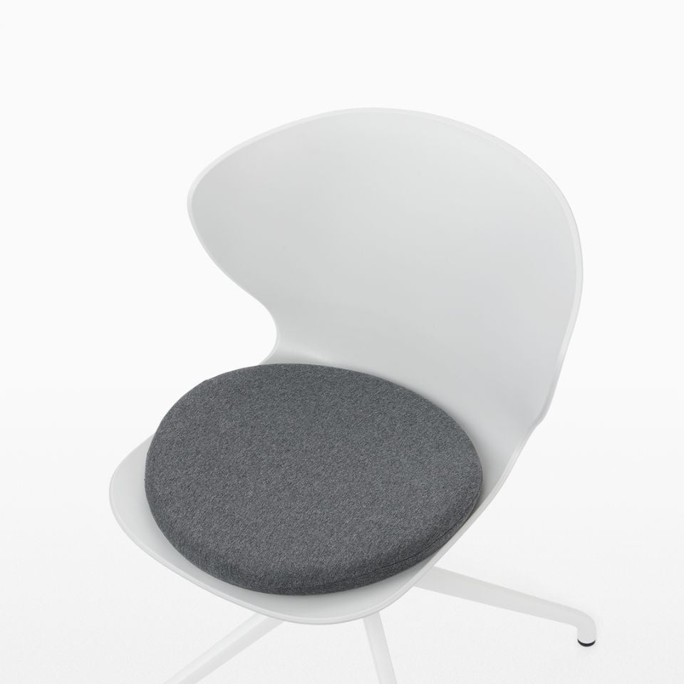 Smooth Round Chair - White Legs/スムースラウンドチェア ホワイト脚
