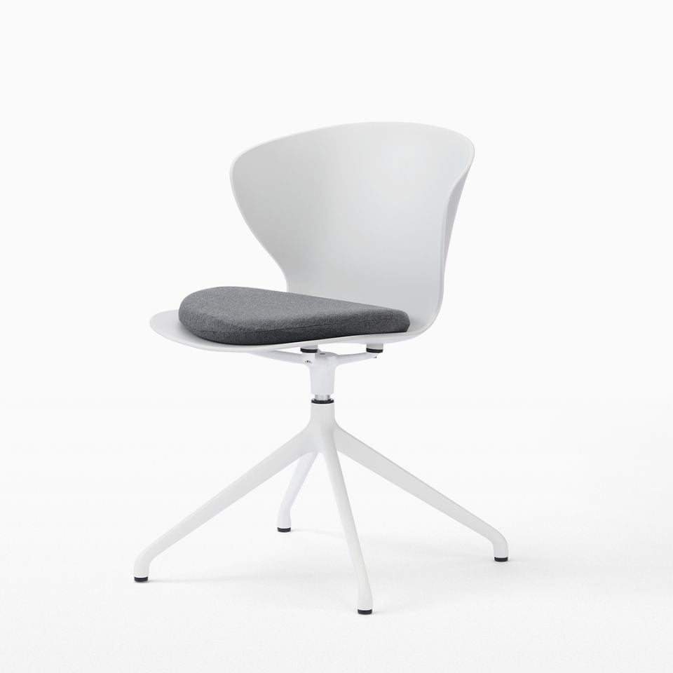 Smooth Round Chair - White Legs/スムースラウンドチェア ホワイト脚