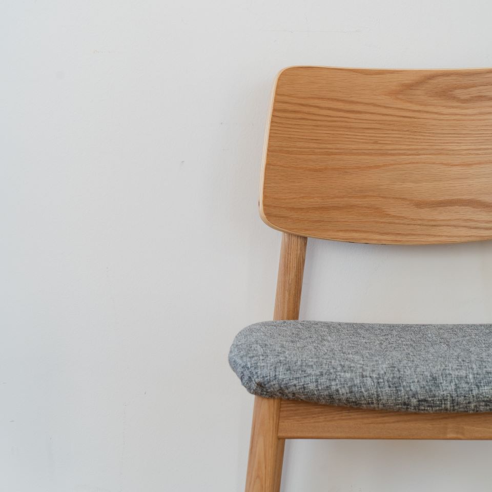 KUUM Chair shikaku - Natural Wooden Frame/Cushion / クーム チェア シカク
