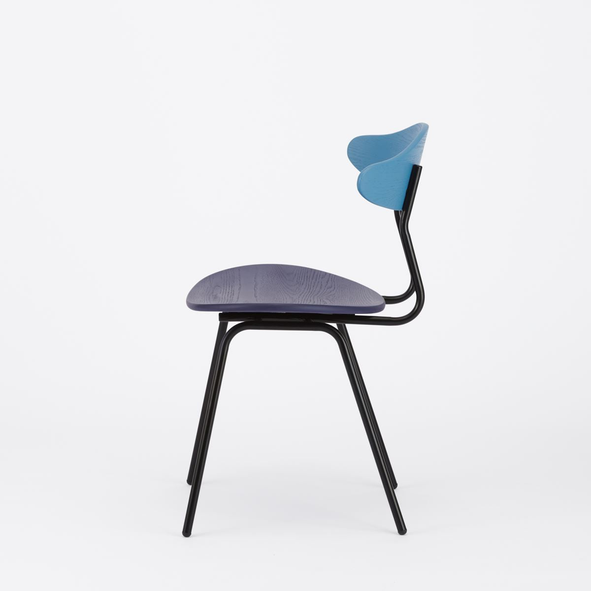 KUUM Chair kinoco - Blue x Violet x Black Steel Frame / クーム チェア キノコ