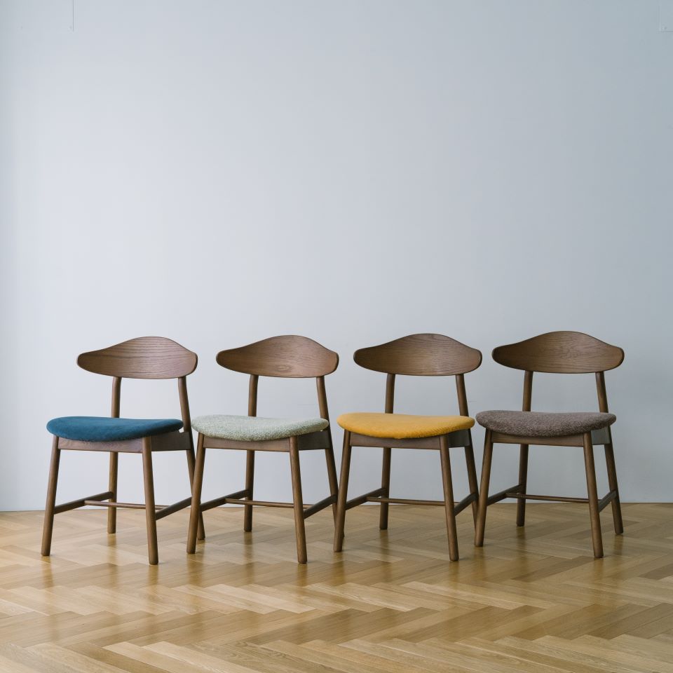 KUUM Chair kinoco - Brown Wooden Frame/Cushion / クーム チェア キノコ