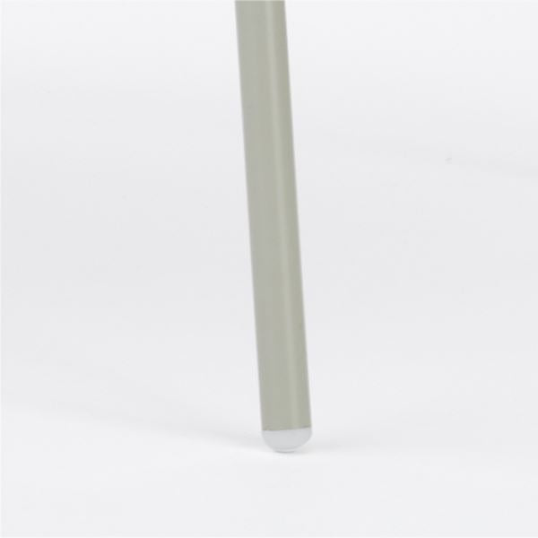 KUUM Stool shikaku - Gray White Steel Frame/Wooden Seat / クーム スツール シカク