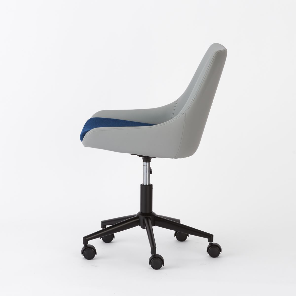 Round Desk chair / ラウンドデスクチェア ブラック×ブラック