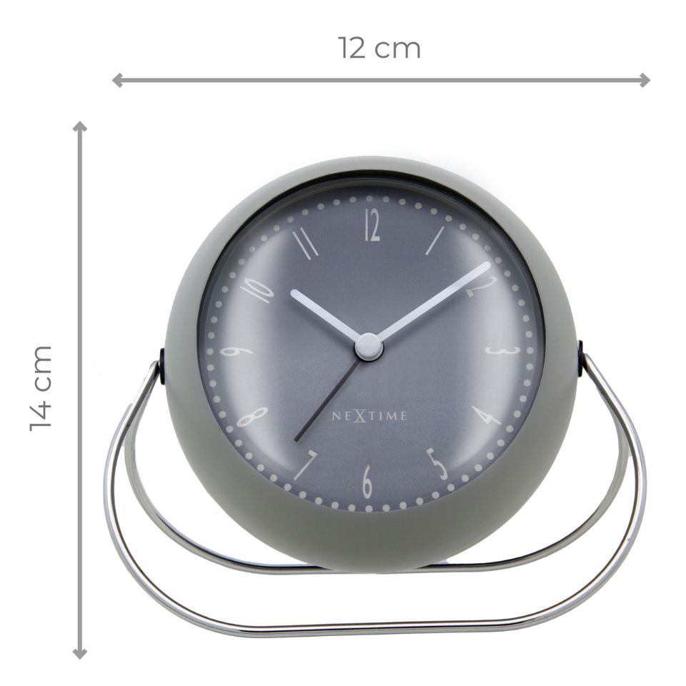Contemporary Steel Alarm Clock / コンテンポラリースチールアラームクロック