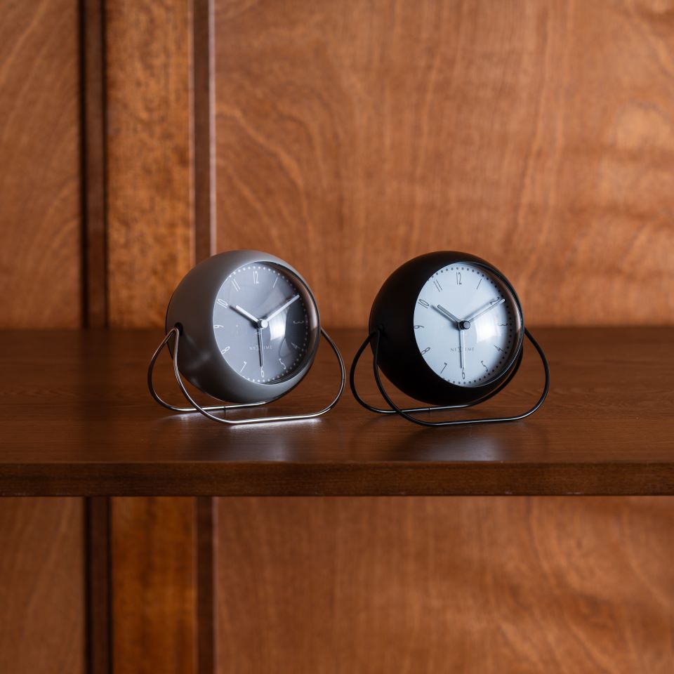 Contemporary Steel Alarm Clock / コンテンポラリースチールアラームクロック