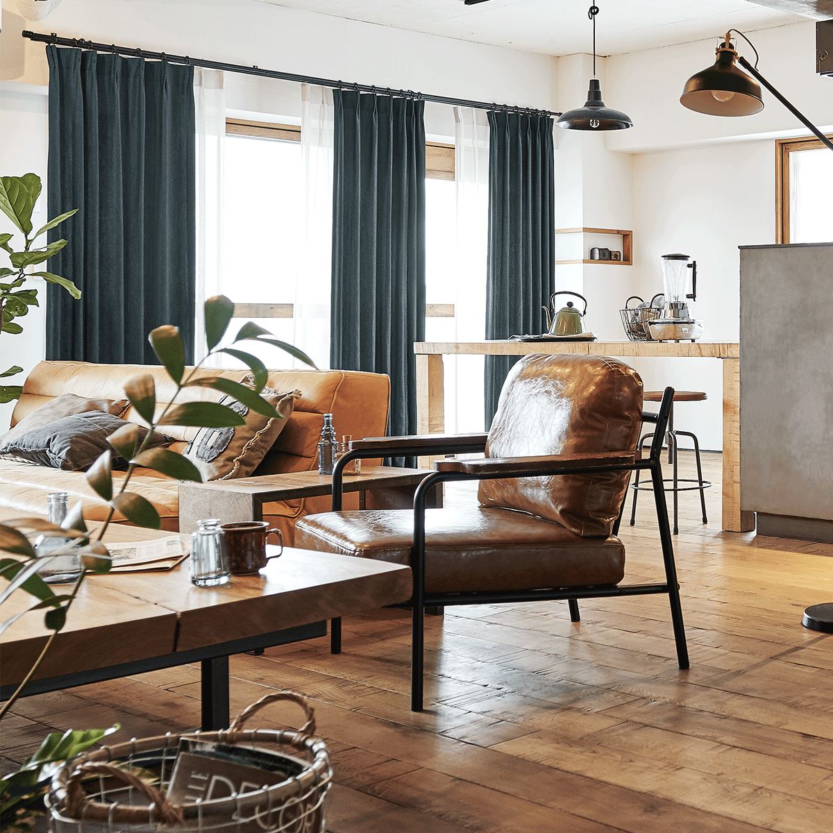 Denim Style Curtain / カーテン