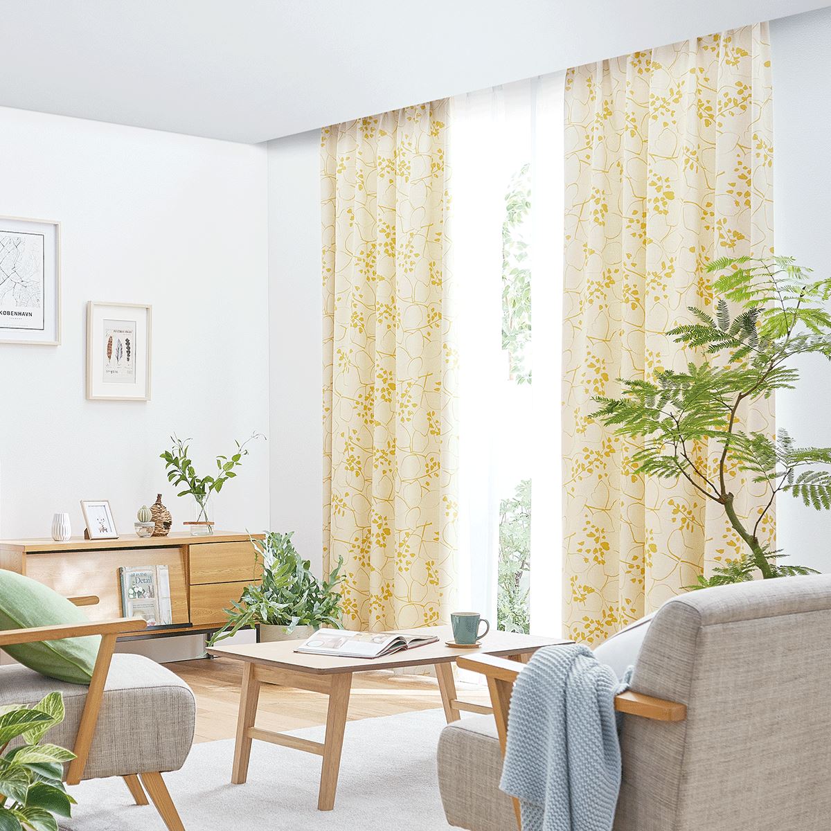 Abstract Leaf Curtain / カーテン