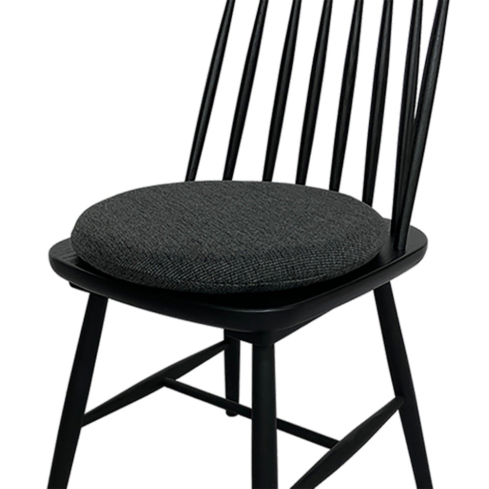 円形 ファブリック チェアパッド40cm(ダークグレー)使用例