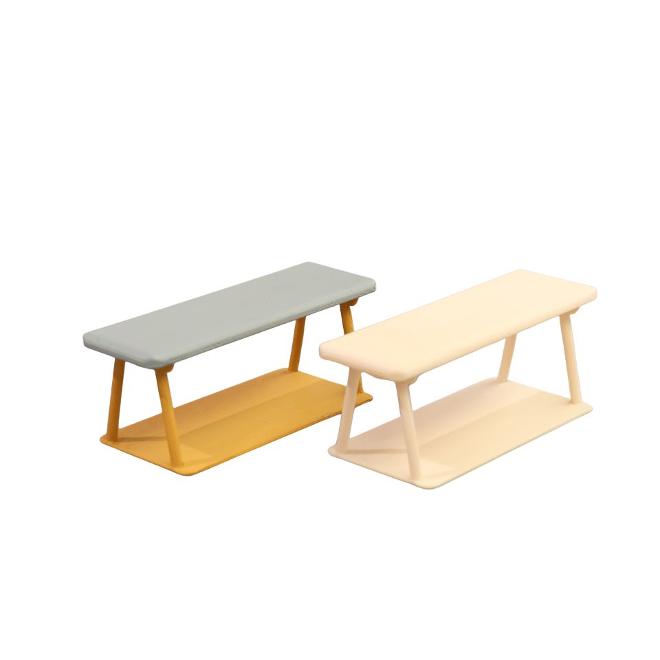 ミニチュア家具KUUM Bench - Wooden Frame / クーム ベンチ