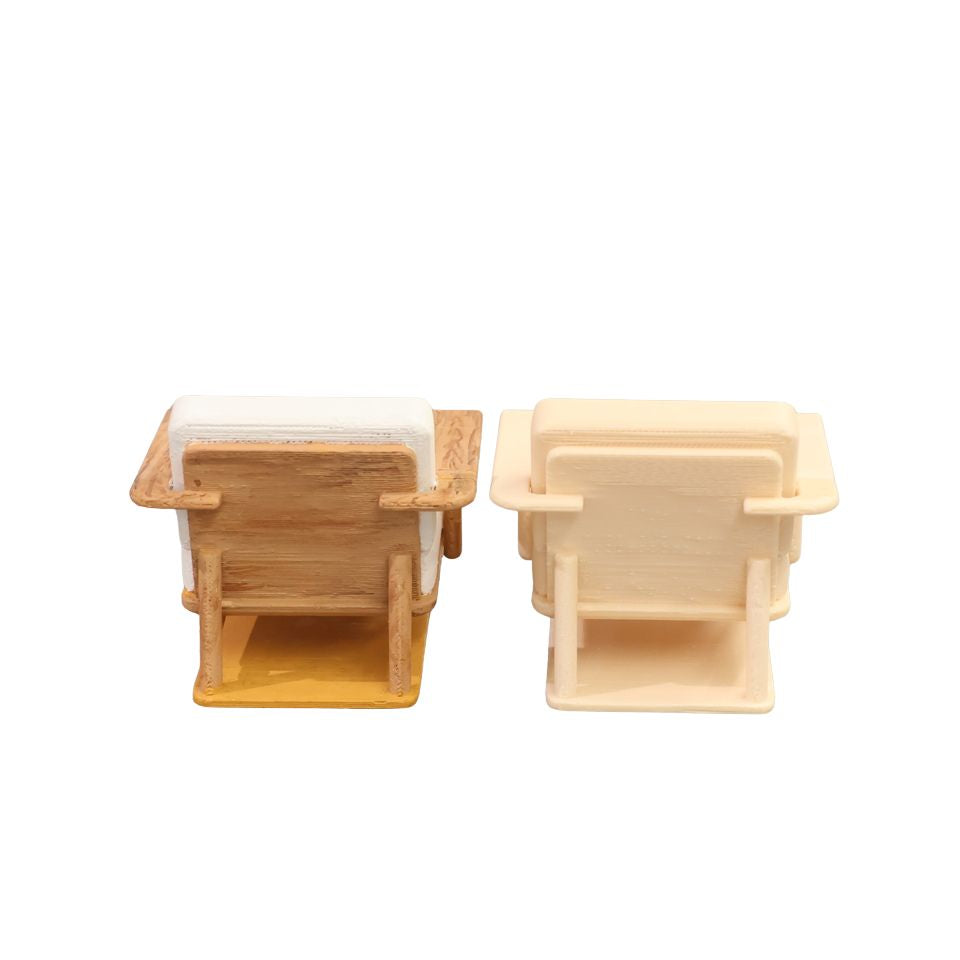 ミニチュア家具KUUM Sofa 1 seater Double arm - Wooden Frame / クーム ソファ