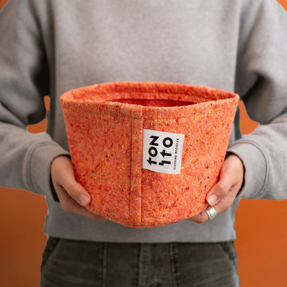 フェルトポット Orange