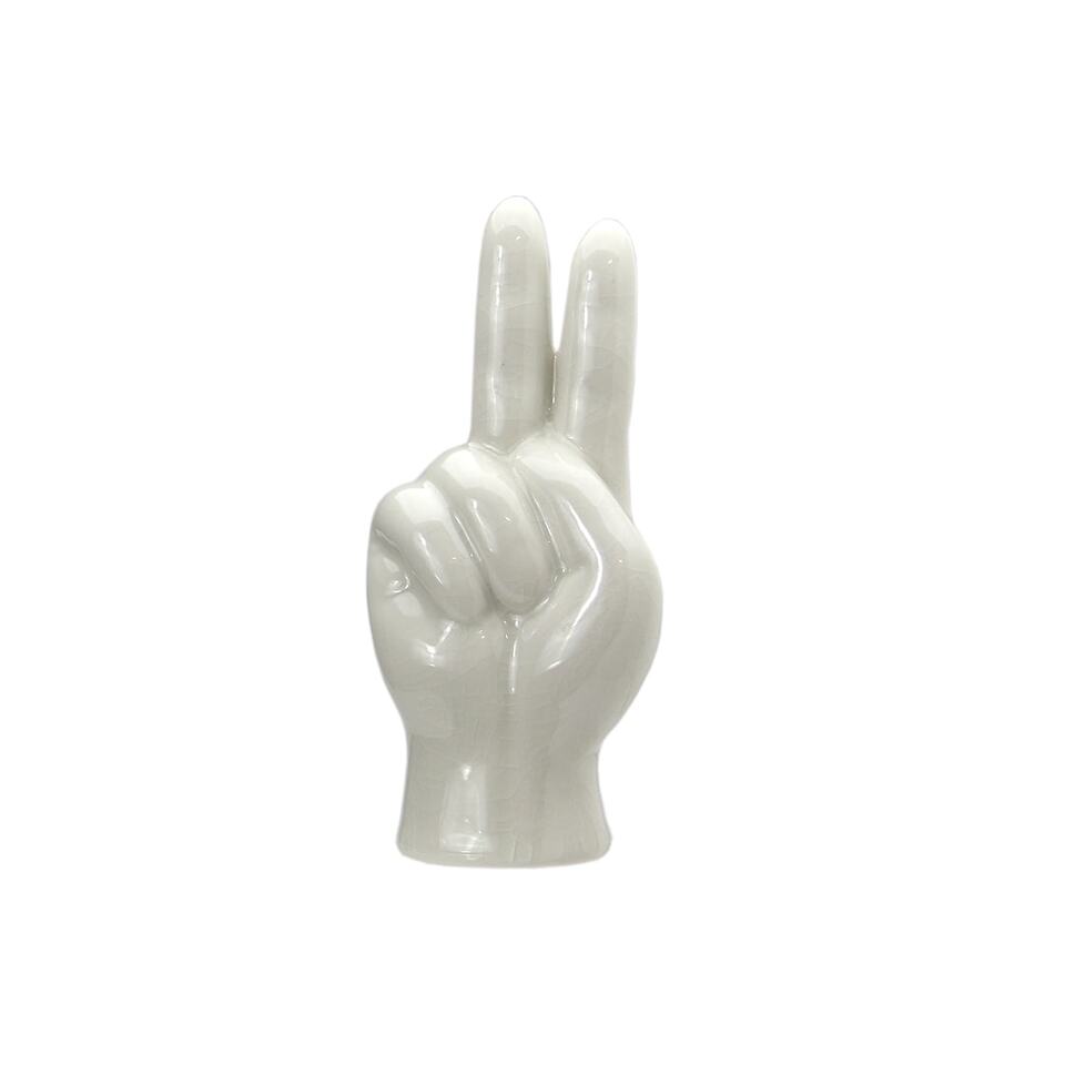 陶器ハンドオブジェ Peace